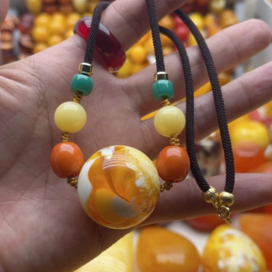 【闪购商品】蜜蜡颈饰未镶嵌蜜蜡项链