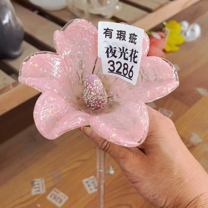 琉璃3286夜光瑕 长40花瓶摆件家悦