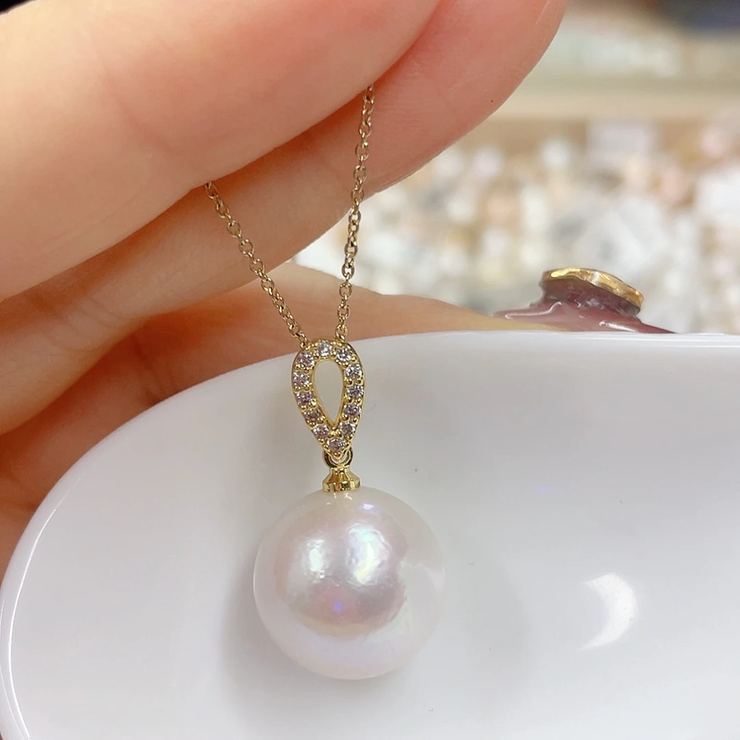 淡水珍珠未镶嵌吊坠(赠链)