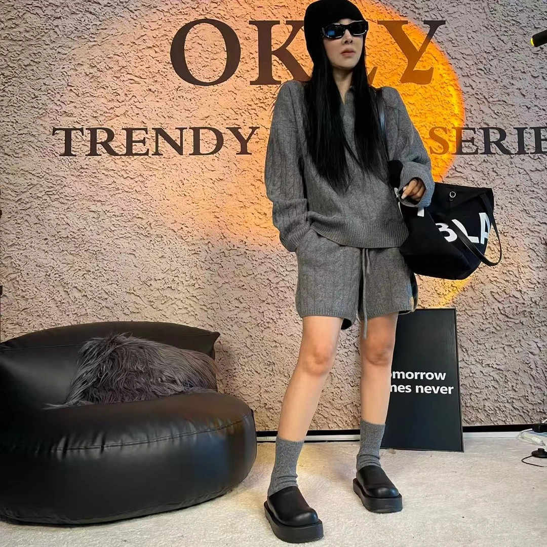 绒九 秋冬高级新款麻花针针织羊绒衫 小众新款时尚百搭