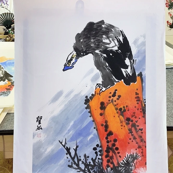 国画张圣敏先生纯手绘作品