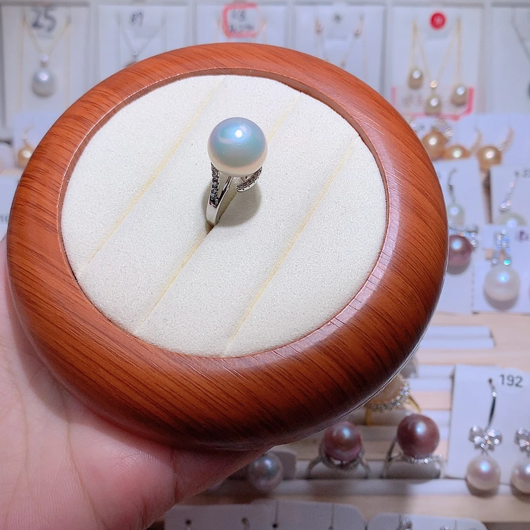 淡水珍珠未镶嵌戒指CC13mm