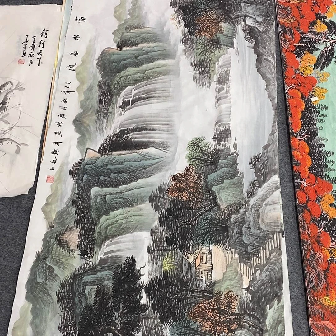 国画画画真的画画