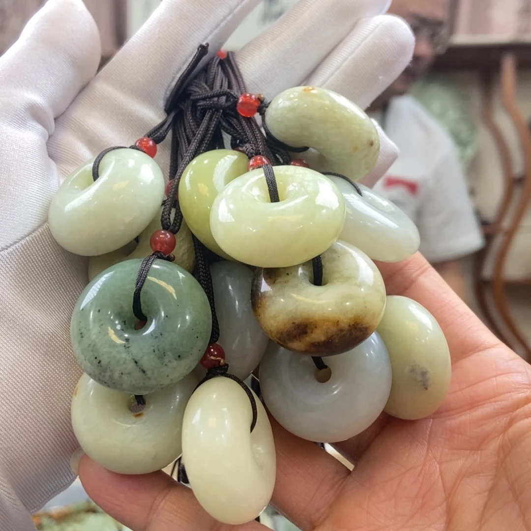 蛇纹石玉平安扣（多样性发一件）未镶嵌