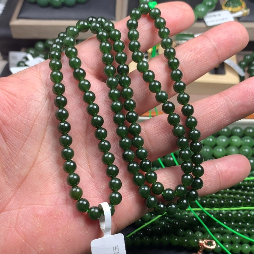 【闪购商品】和田玉（碧玉）颈饰未镶嵌百**^6