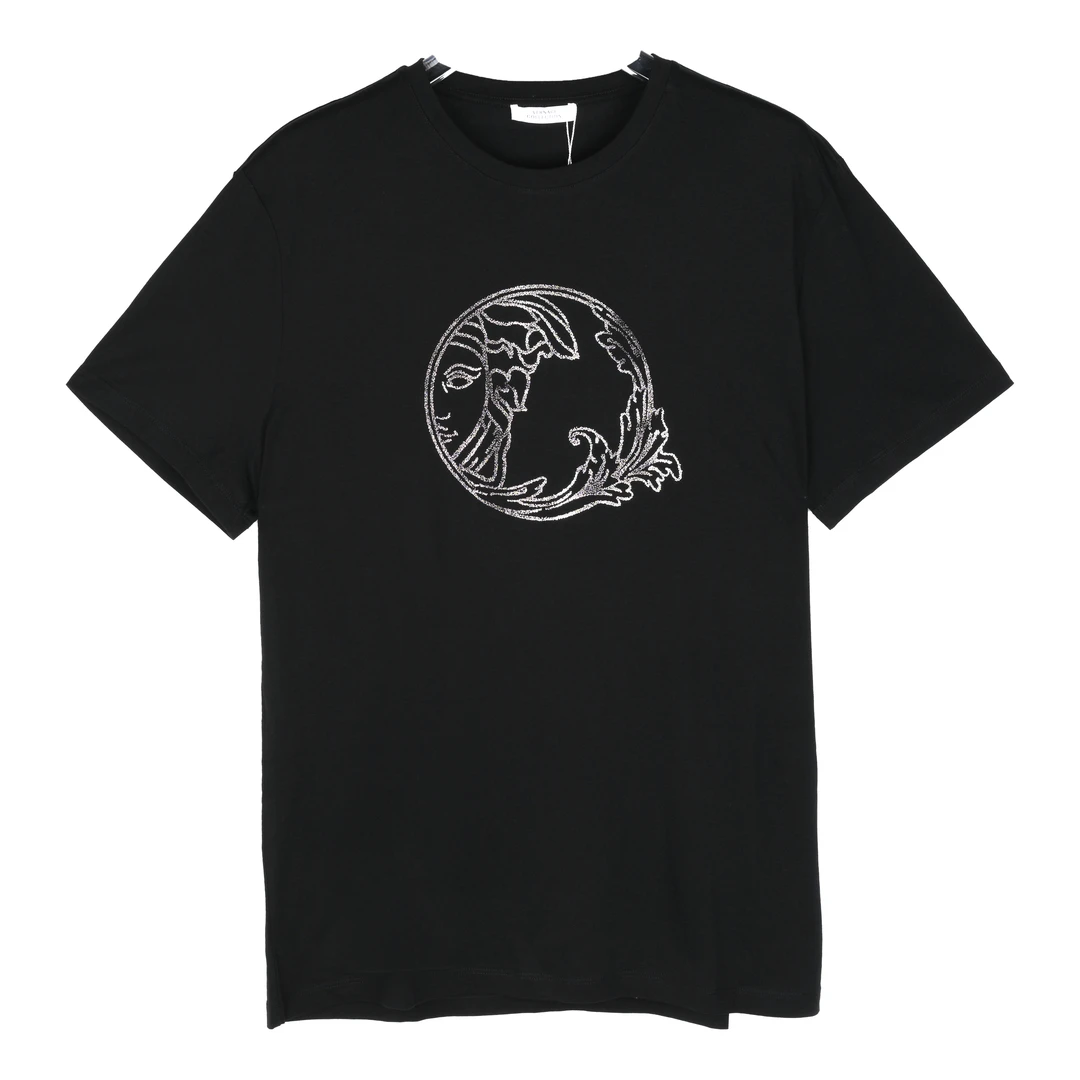 VERSACE/范思哲VC男士半脸美杜莎黑色短袖T恤V800683VJ00362V9001