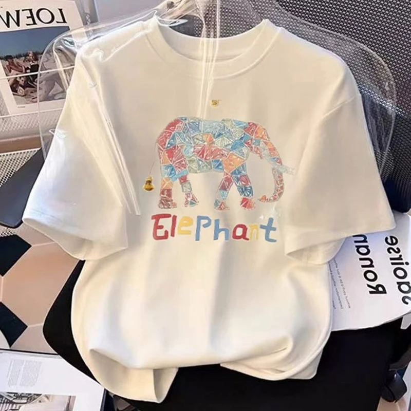 【6-2】2025纯棉男女同款纯棉T恤短袖t恤男女夏季ins潮牌潮