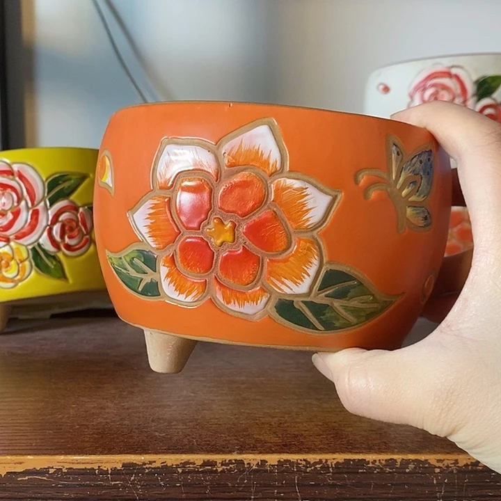 外13内11.5高10左右，纯手工制作，一单包邮