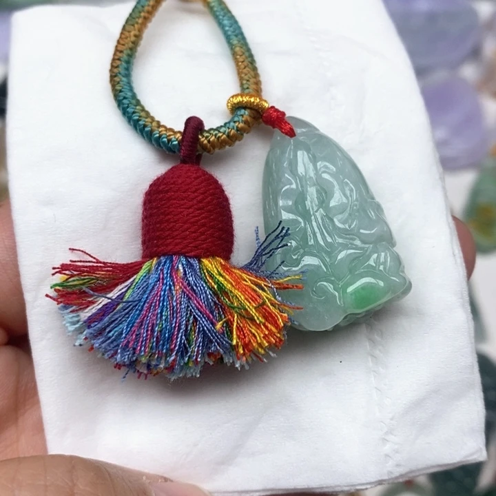 翡翠未镶嵌颈饰天然缅甸翡翠