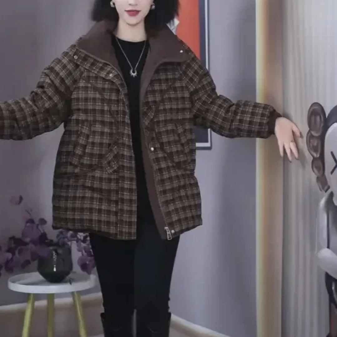 【羽绒服】2025冬季新款洋气时尚气质休闲减龄百搭加厚羽绒服外套