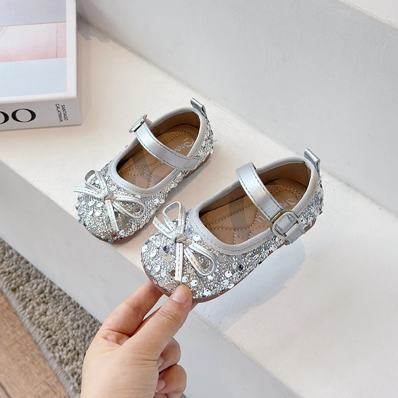 新款女宝宝公主鞋婴儿软底学步鞋女童小女孩鞋子儿童单鞋水晶鞋