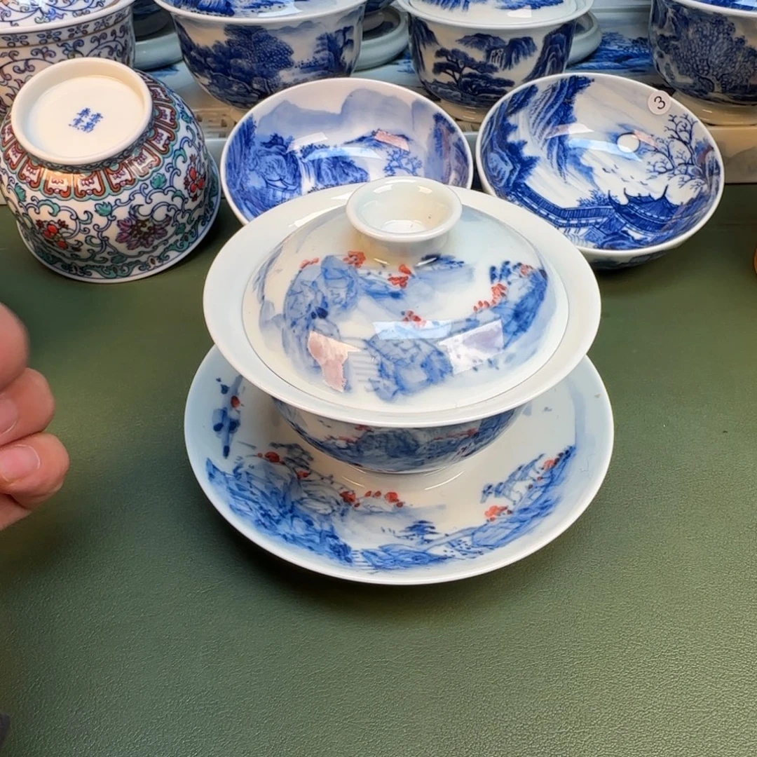 纯手工纯手绘茶具石头30