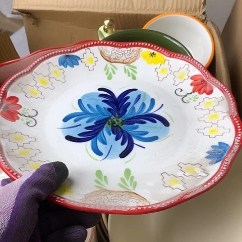 盘陶瓷制品满25拼单发货默认微瑕