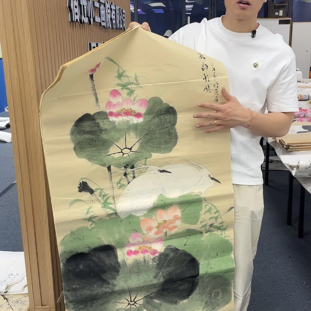 国画纯手工制作的