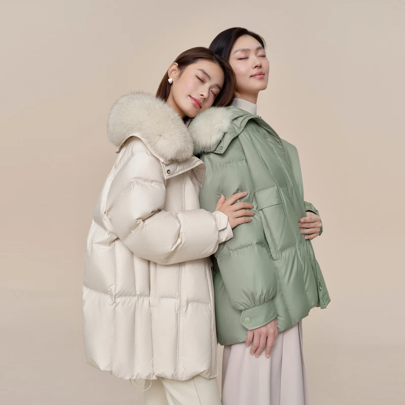【有卷】波司登真狐狸毛皮草羽绒服冬季新款女加厚保暖新年