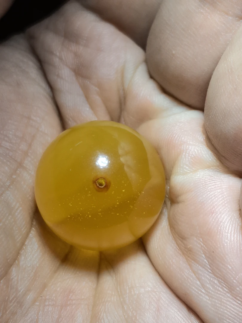 半珀半蜜意境蜜蜡圆珠独时尚珠珠