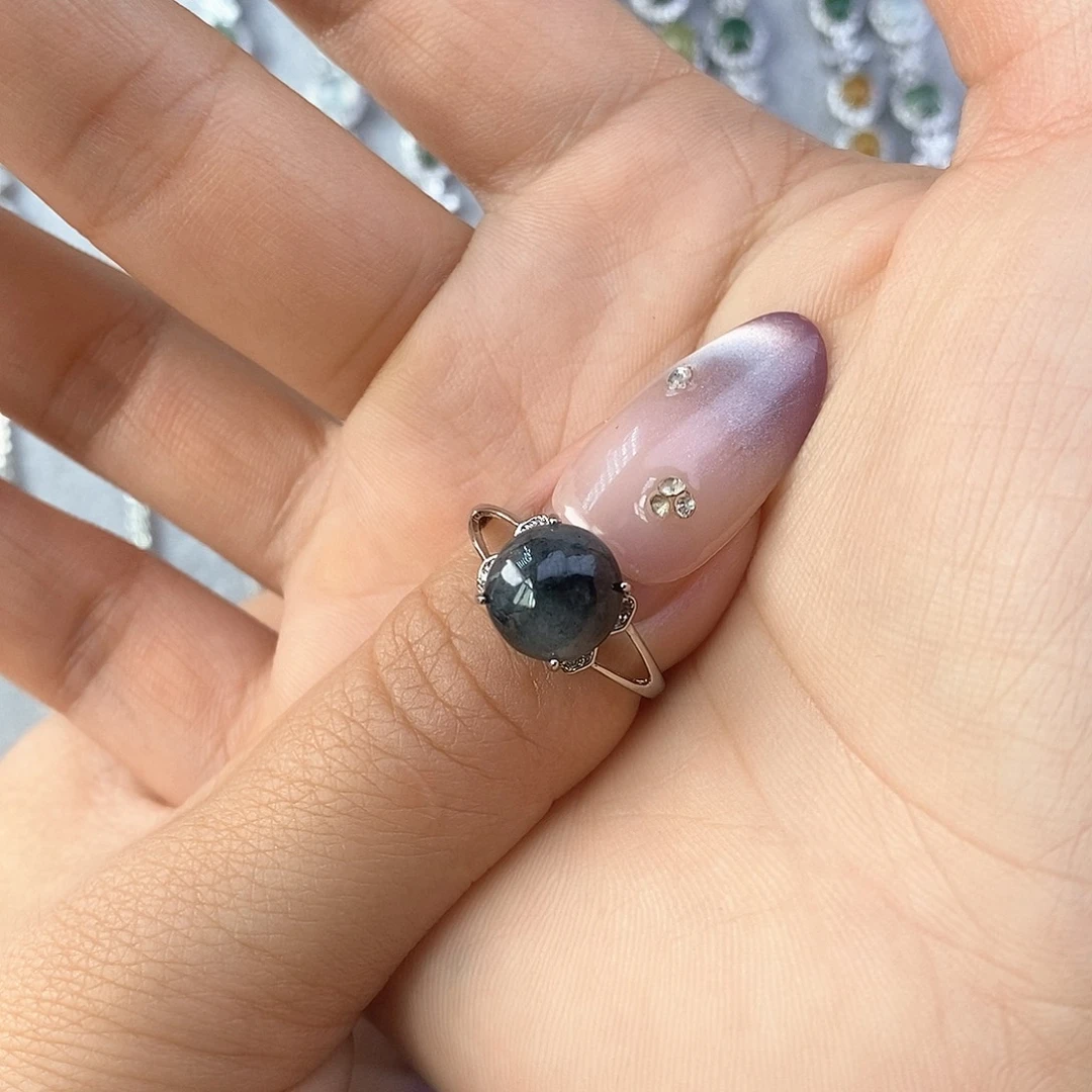一***赖翡翠未镶嵌戒指缅甸