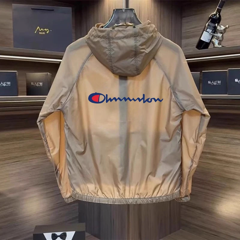 高端冰丝速干防晒衣男夏季超轻薄防紫外线连帽情侣休闲皮肤防晒服