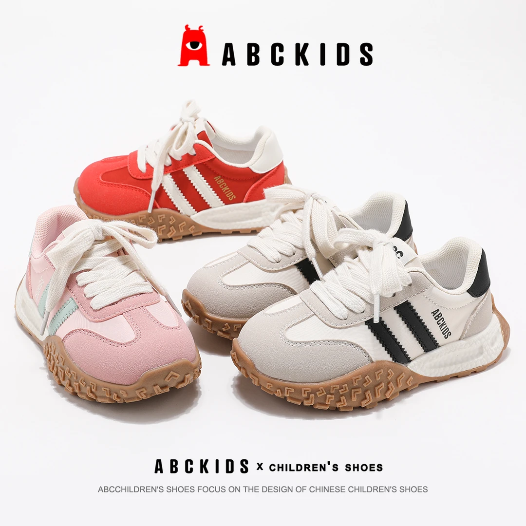 Abckids【达舅】春新款跑步鞋休闲软底男女童德训鞋SY513603024AX