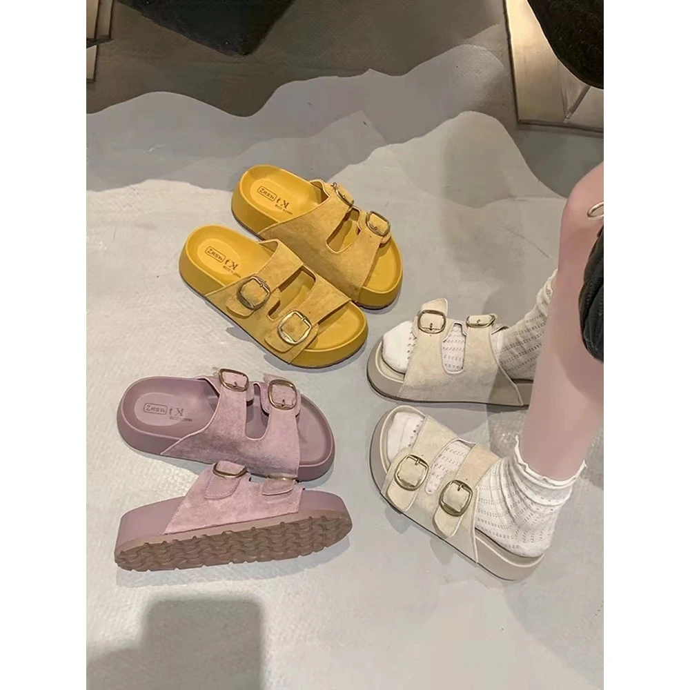 春款法式拖鞋女新款配裙子仙女风透气拖鞋KB02