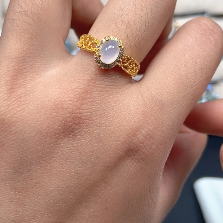 翡翠未镶嵌戒指戒指