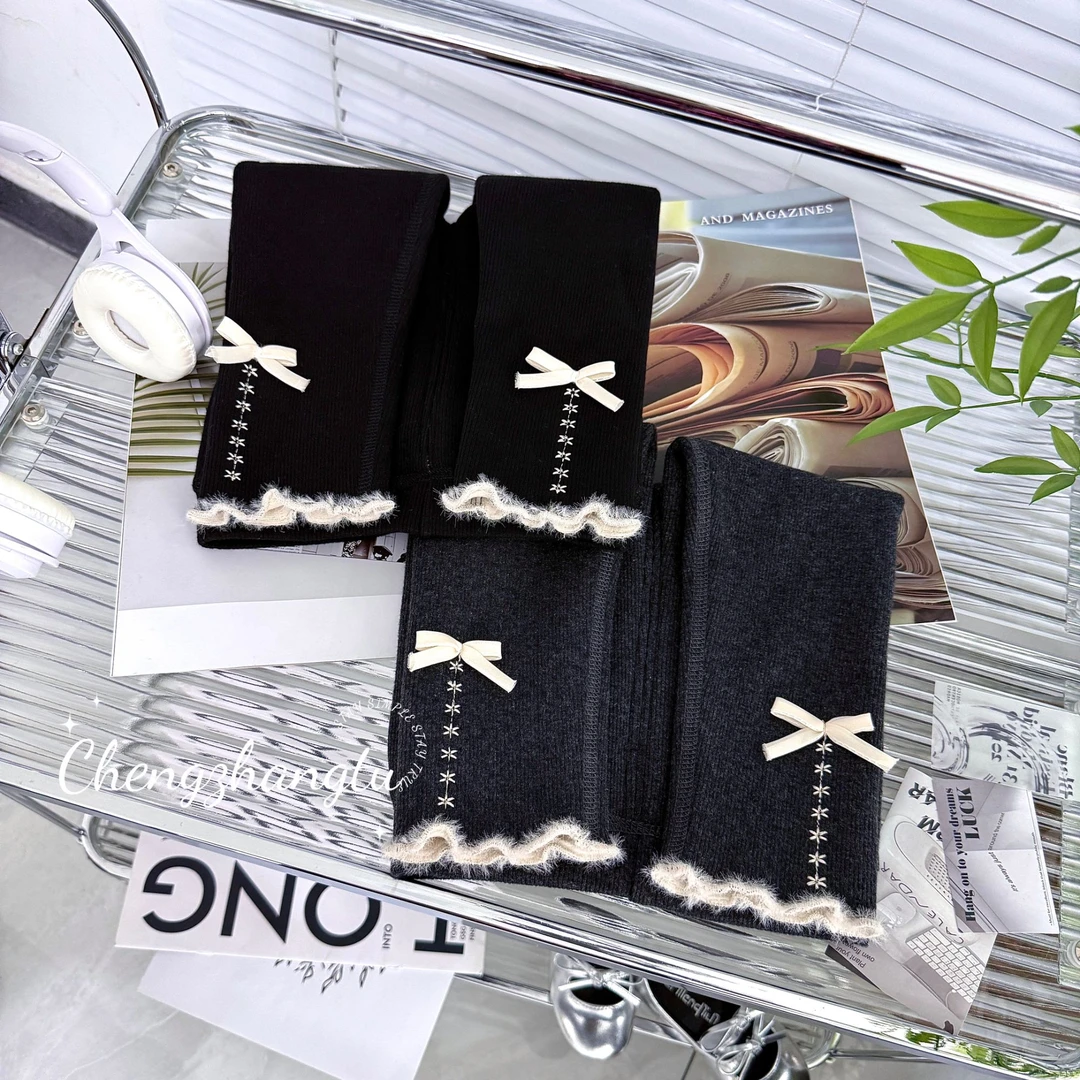 女童新款打底裤女宝秋冬季打底裤加绒儿童加厚外穿洋气保暖长裤子