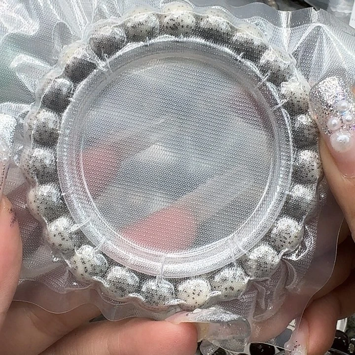 星月菩提手串116王者黑灰星月菩提10桶单圈