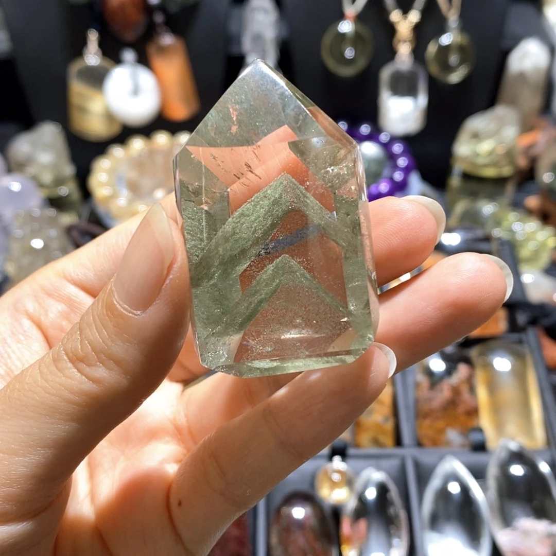 w***o水晶珠宝半成品未镶嵌水晶景石手把件