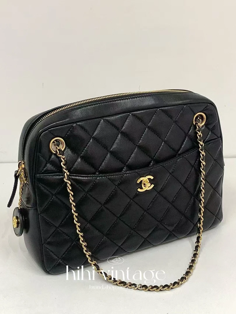 99新 Chanel/香奈儿 24K 黑金金币相机包/14169037