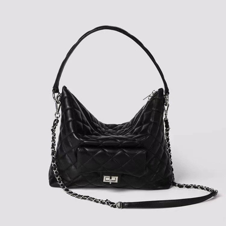 【尚恩CC】SLBL-BW003-黑色-轻奢百搭手提腋下新款斜跨女包