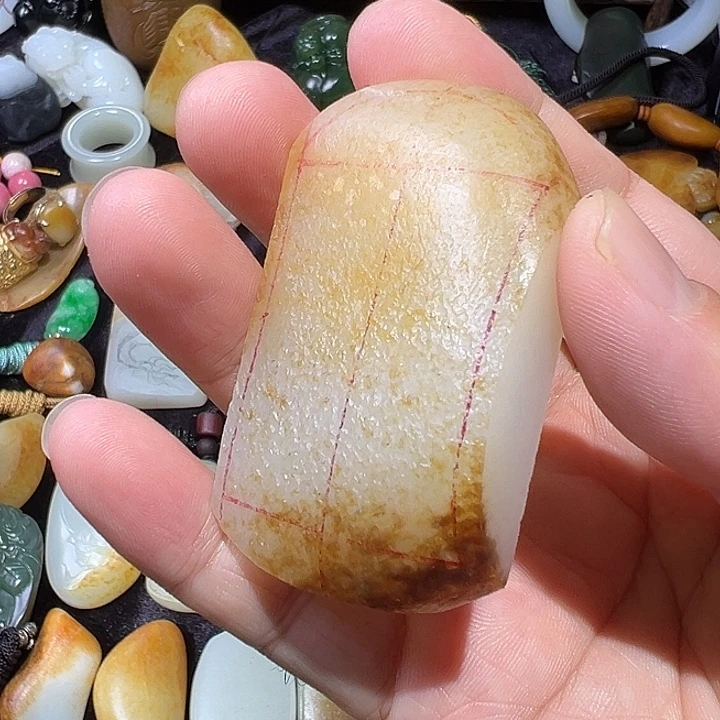 杰***6和田玉未镶嵌戒圈