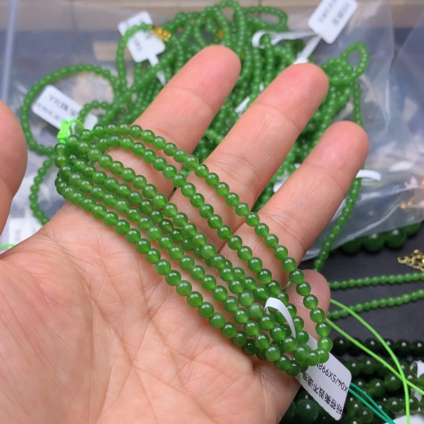 【闪购商品】颈饰未镶嵌和田玉（碧玉）川**巾4m m