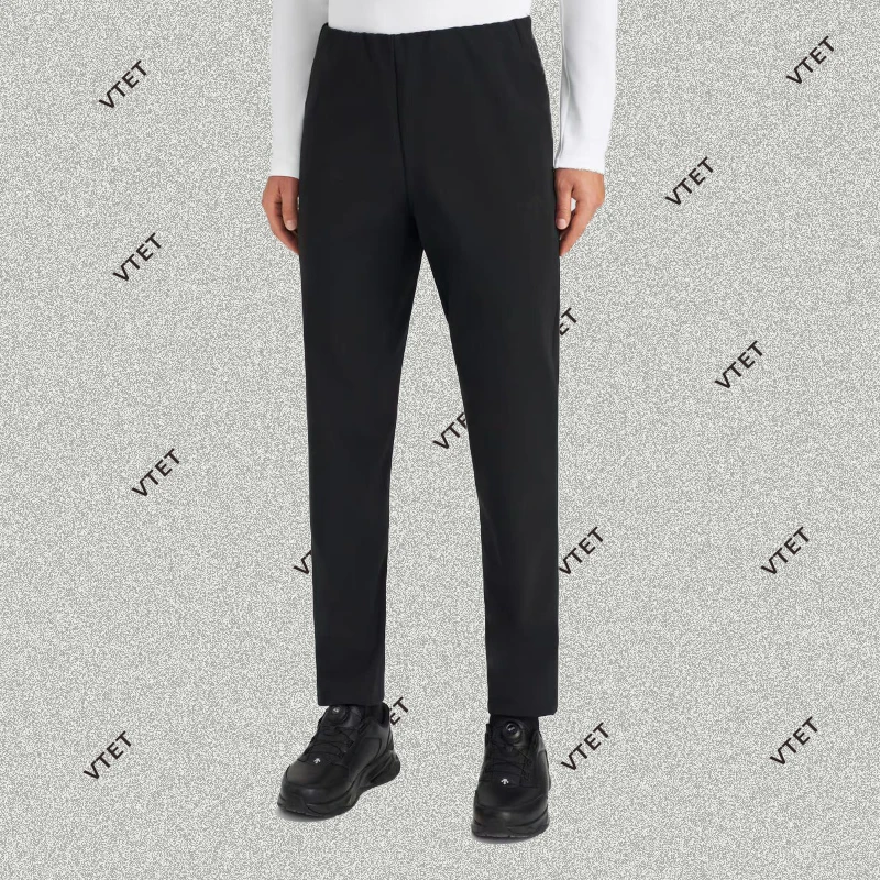 春夏新款男士修身直筒透气休闲带松紧飞织工艺运动长裤/25-66379