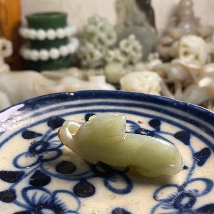 瓷片工艺品瓷盘内挂坠