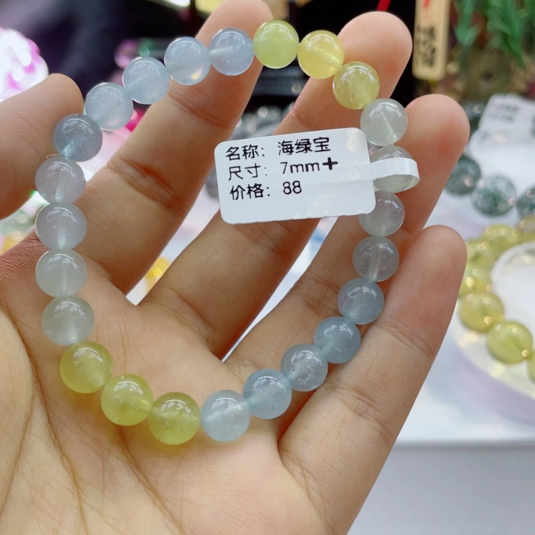 水晶手链未镶嵌海蓝宝