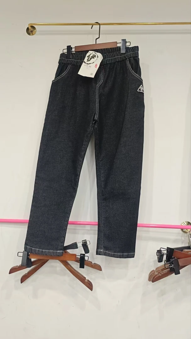 0034—114新季春款百搭牛仔裤高腰时尚直筒裤