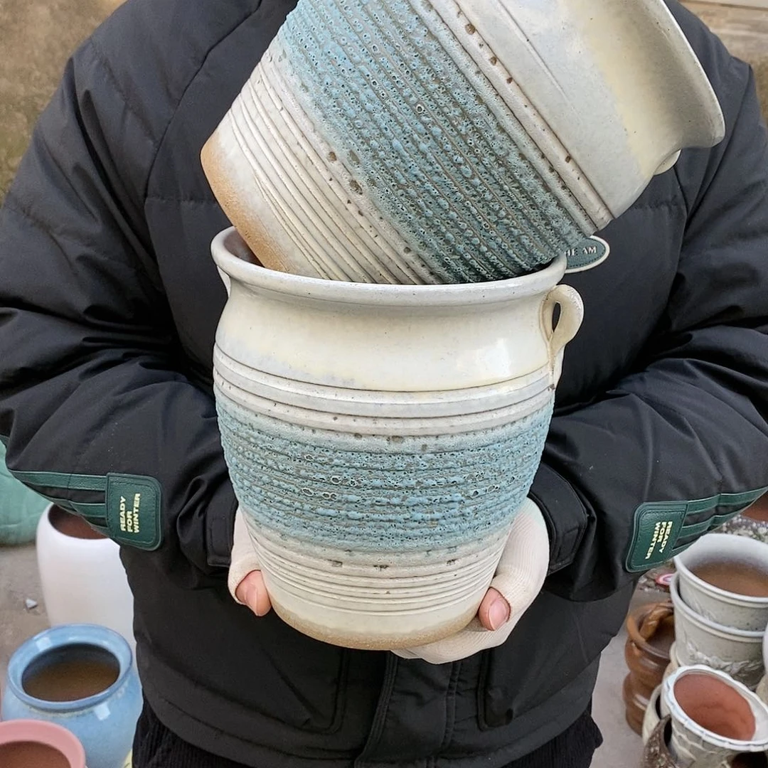 紫砂花盆正品口18高22