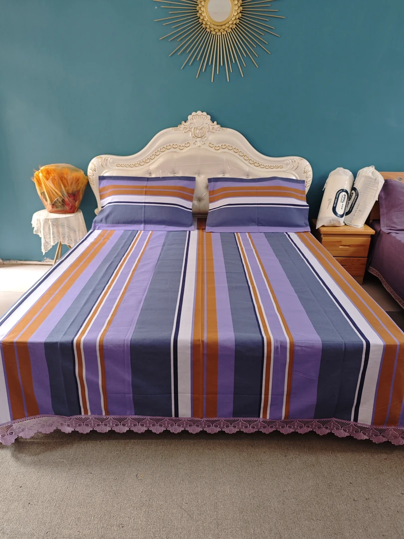 云姐纯棉手织老粗布手工加厚加宽加柔 重量5斤左右（紫罗兰）