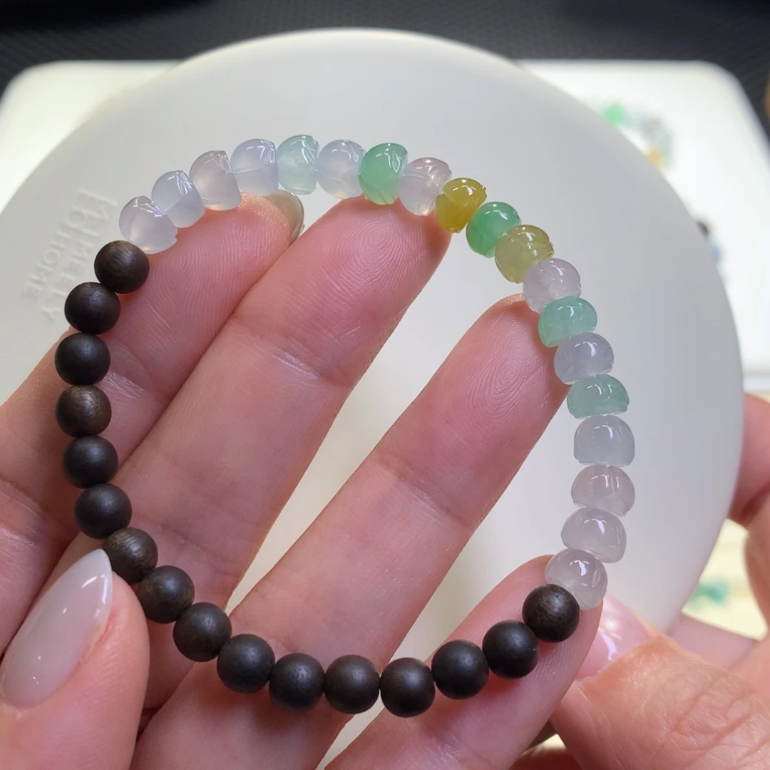 未镶嵌手链翡翠翡翠手串莲蓬手串