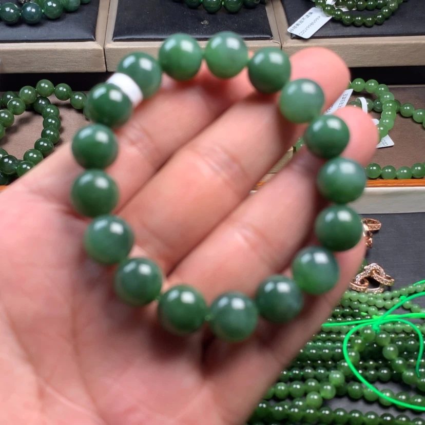 【闪购商品】和田玉（碧玉）手链未镶嵌12