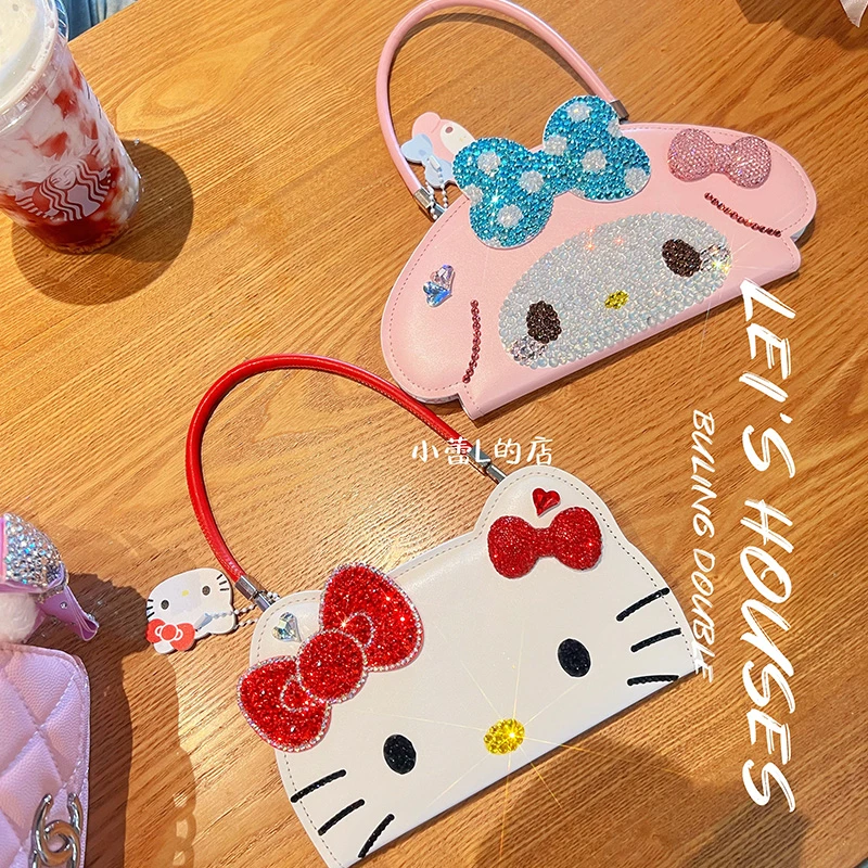 kitty美乐蒂翻盖皮质手提手机壳适用苹果16promax可爱15pro卡通14