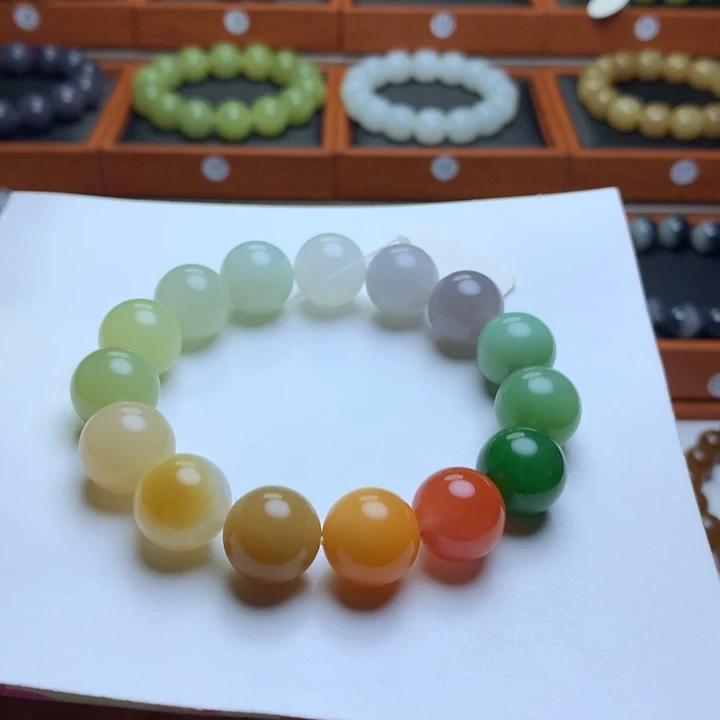 和田玉手串未镶嵌