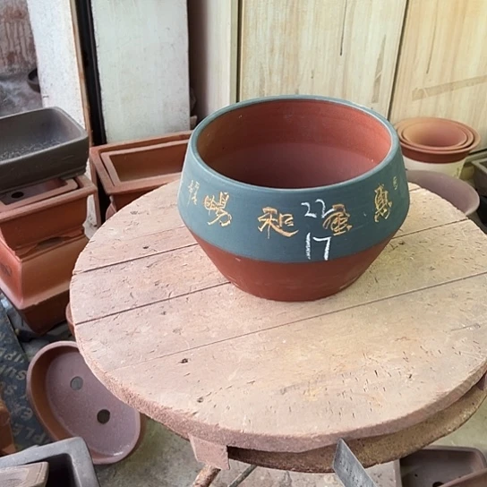 紫砂花盆透气花盆