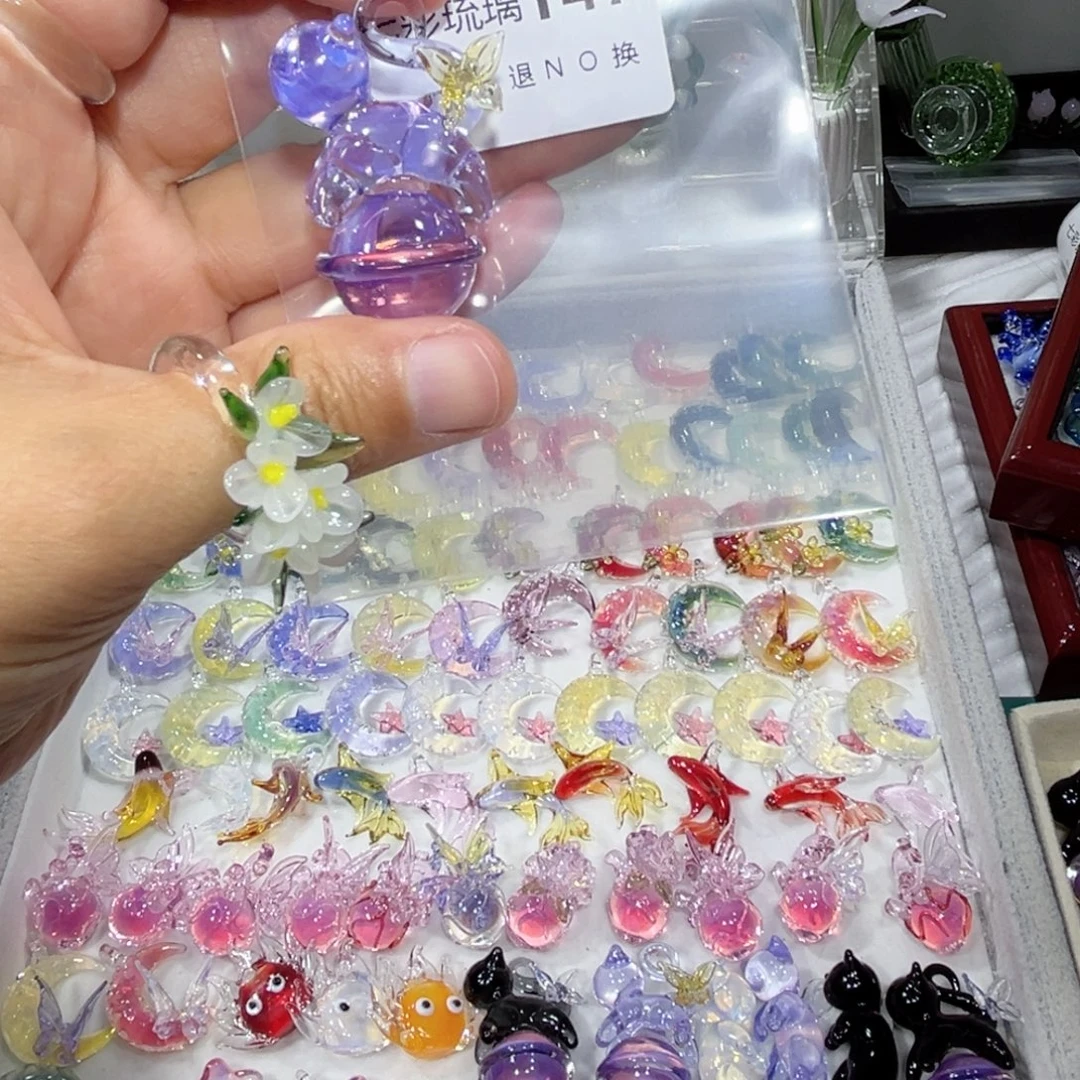 吊坠（不含链）琉璃147星球猫咪