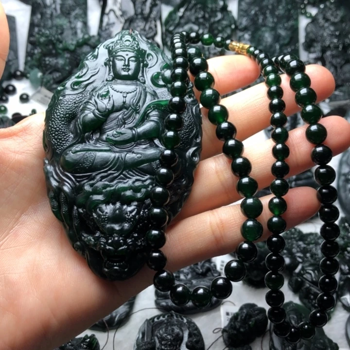 吥***惪定制翡翠未镶嵌观音