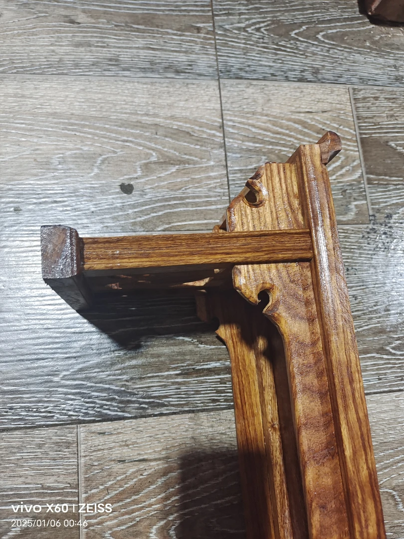 民俗佛堂创意小供桌花梨木可坐花盆底座观赏件底座一层