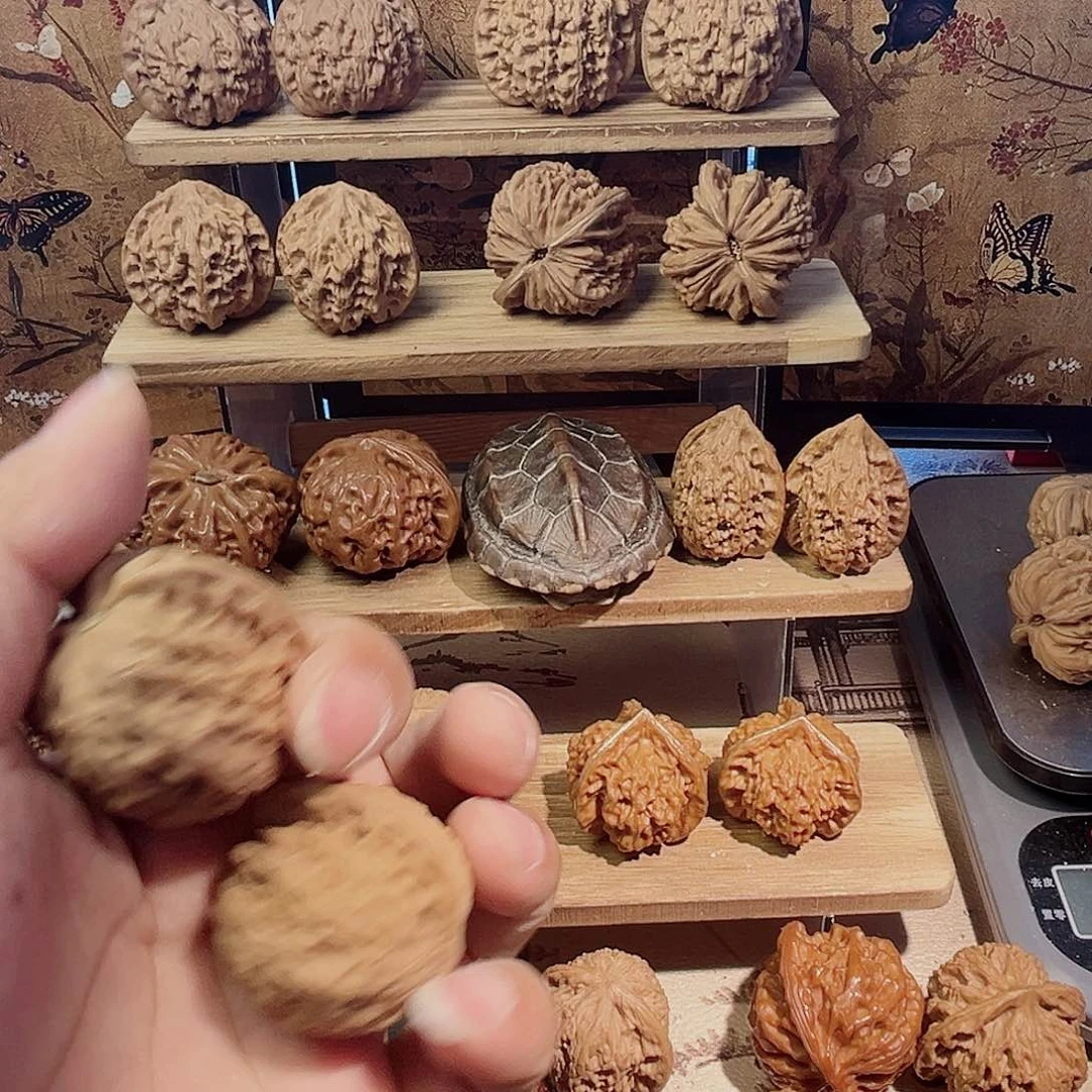 文玩核桃把件开**口