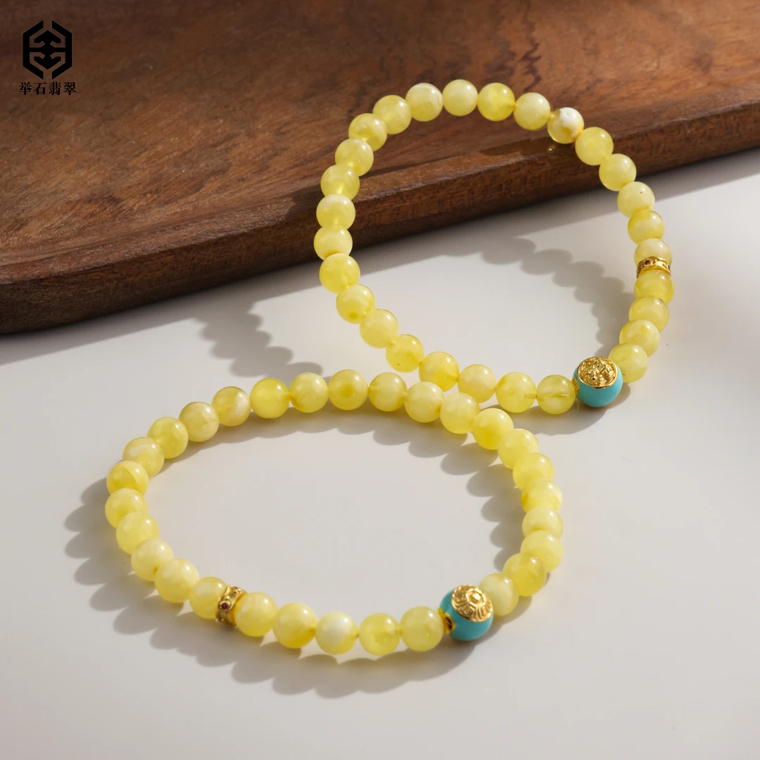 【举石臻品】TH0912-0606-243蜜蜡手串(一件/多样性发/约5.5-6mm）K