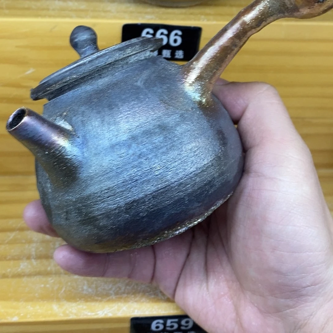 陶园柴烧，精品高货。659瑕摆件