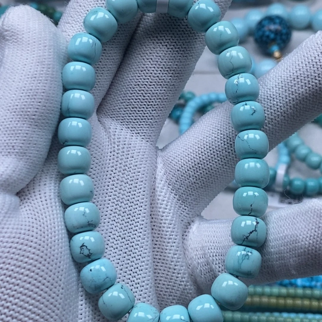 绿松石未镶嵌原矿纯干料绿松石